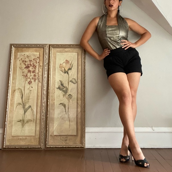 Gantos, Vintage L'Amour Métallique Halter Top - Picture 2 of 16